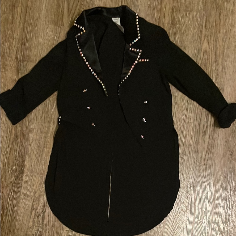 Girls hip hop studded coat/top and pants costume medium child